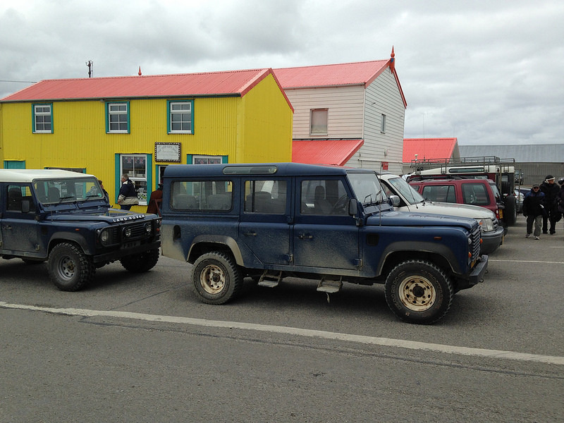 …or when necessary four-wheel drive vehicles as here on the Falkland Islands.