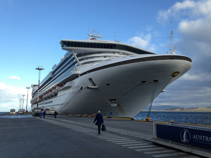 We will travel on a big cruise ship…