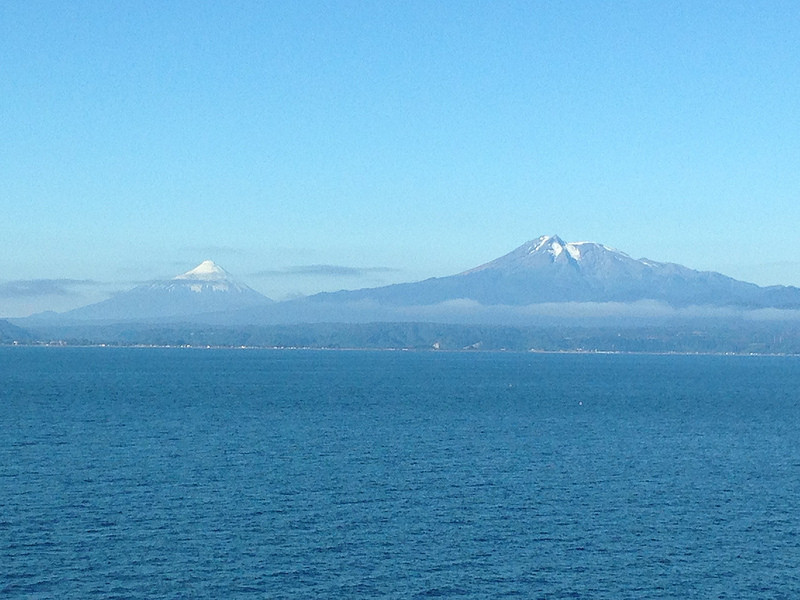 We will be sailing through marvelous scenery - the Osorno Volcano in Chile…