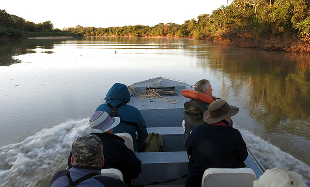 We plan to take at least three boat rides up the Rio Cuiabá from our comfortable hotel…                               