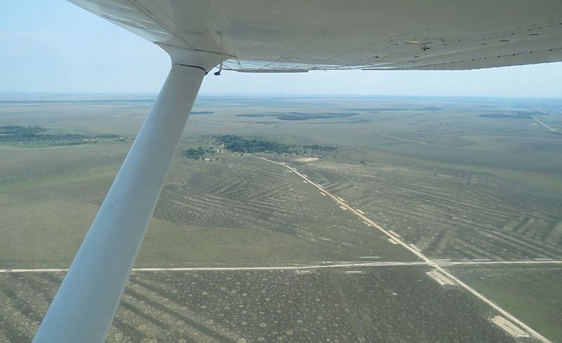 Not far away on a global scale is the drastically different Llanos de Moxos. We’ll take a private air taxi, perhaps getting a glimpse of the evidence of an advanced, pre-Columbian agricultural society.