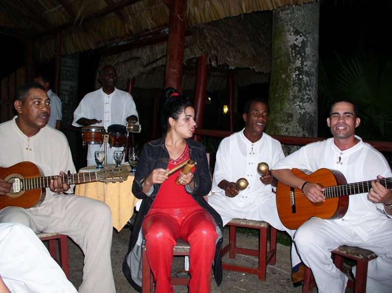 …and ending at a local restaurant with a Cuban band to entertains us.