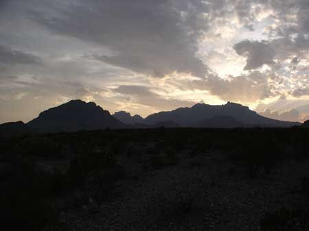 The Chisos Mountains are impressive…