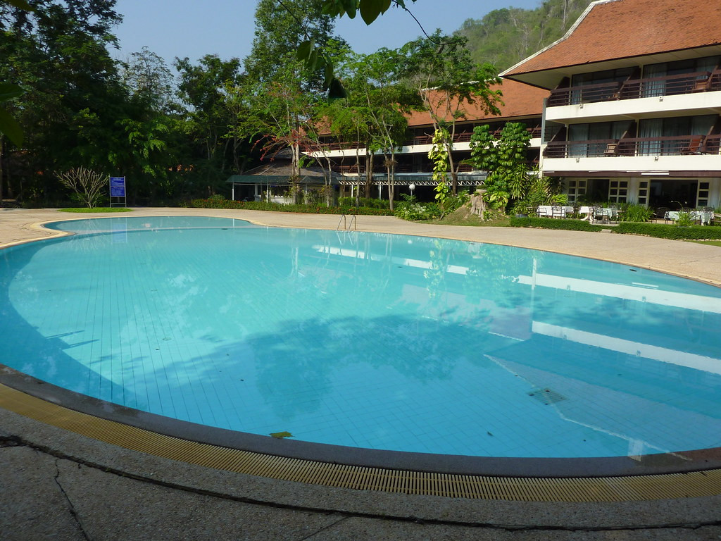 Our accomodation at Khao Yai has a spectacularly large and beautiful pool.