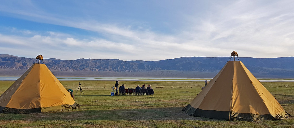 …served in some stunning settings, such as here on the shores of Orog Nuur