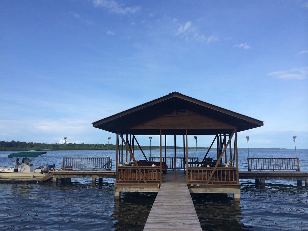 …and our down time in the afternoon could involve snorkeling or fishing off the pier.