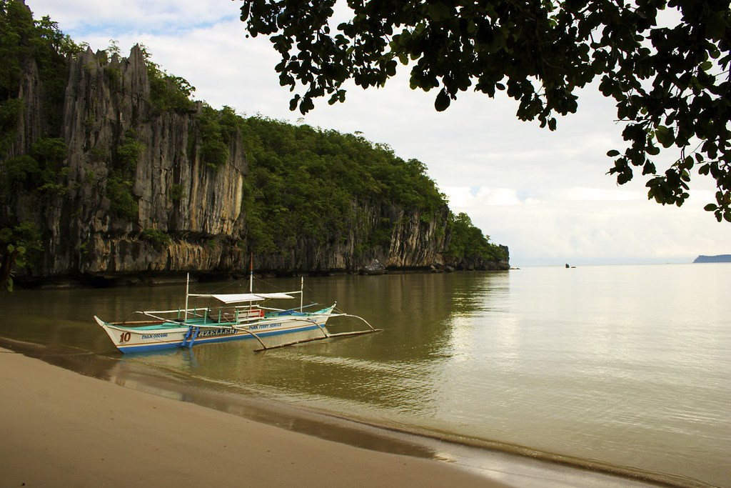 …the boat we take at dawn to the Puerto Princessa Underground National Park on Palawan…