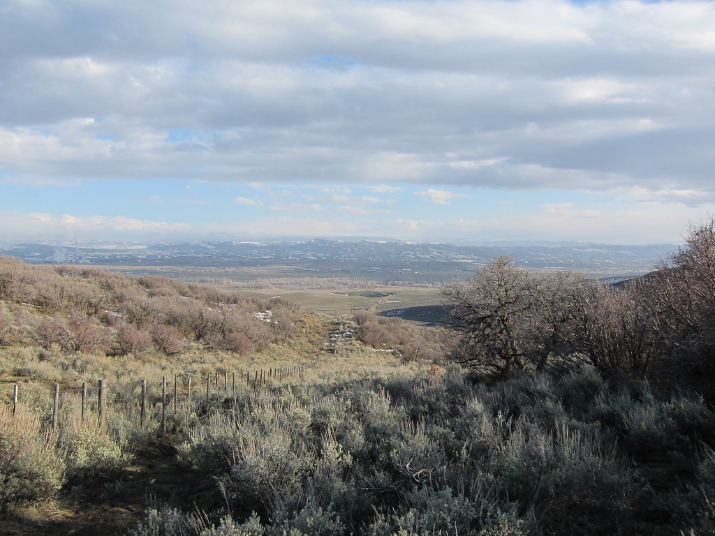 In western Colorado we’ll be in open sage brush…                     