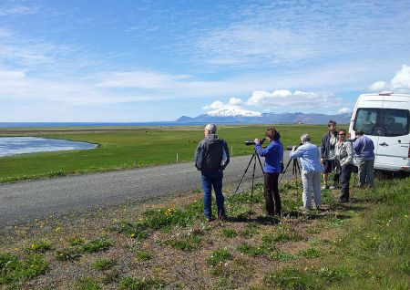The Sn&aelig;fellsj&ouml;kull glacier in west Iceland, an ancient volcano from where Jules Verne&lsquo;s &bdquo;A Journey to the Centre of the Earth&ldquo; begins, will be dominating us while we scan a variety of wetlands...