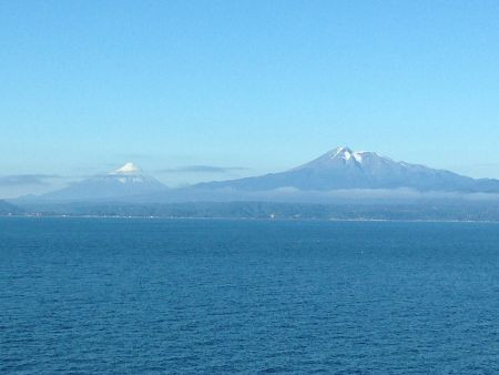 We will be sailing through marvelous scenery - the Osorno Volcano in Chile...