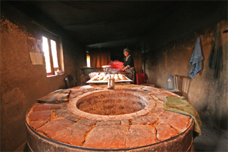 ...perhaps with some bread made locally in a traditional oven...