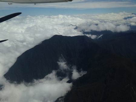 During the flight to Bahia Solano on the Pacific coast, we'll have an overview of the amazingly pristine humid forests of the Choco ecoregion...