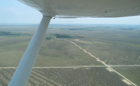 Not far away on a global scale is the drastically different Llanos de Moxos. We'll take a private air taxi, perhaps getting a glimpse of the evidence of an advanced, pre-Columbian agricultural society.