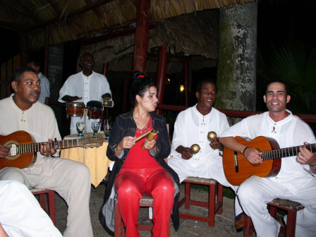 ...and ending at a local restaurant with a Cuban band to entertains us.