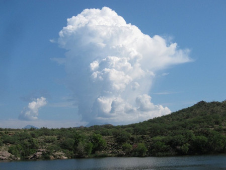 Arizona's &amp;quot;second spring&amp;quot; comes during the summer monsoon when spectacular thunderheads...