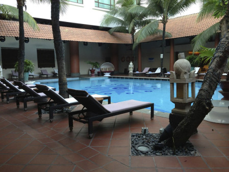 We finish our tour in a very comfortable hotel in Saigon. 